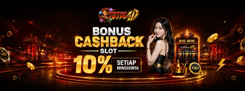 BONUS CASHBACK MINGGUAN SLOT GAMES SEBESAR 10%